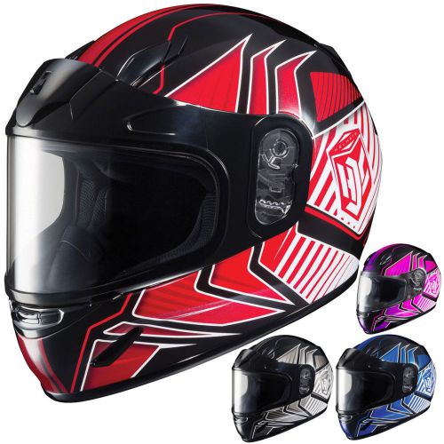 Hjc cl-y redline youth boys girls snow sled winter protectivesnowmobile helmets