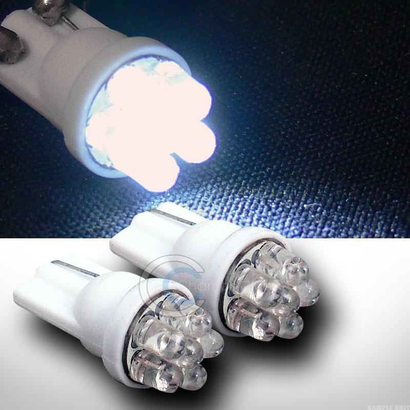 2x super white t10 wedge 6x led car light lamp bulb 192 193 194 259 280 285 pair