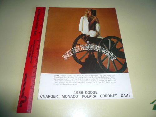 1966 dodge dart coronet monaco charger polara sales brochure -  vintage