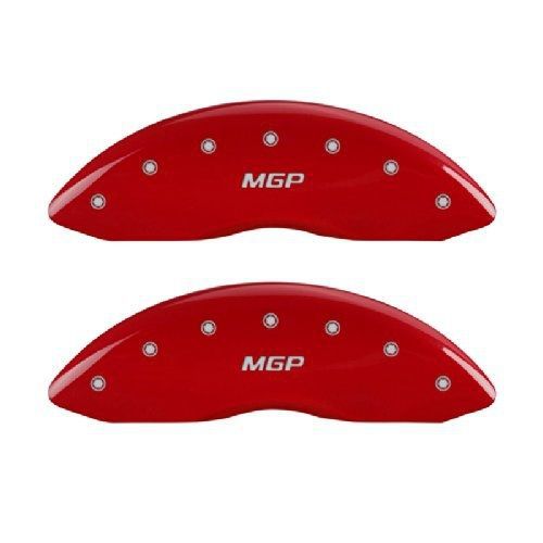 Mgp caliper covers 22073smgprd &#039;mgp&#039; engraved caliper cover with red powder coat