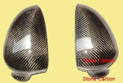 Carbon fiber mirror cover stick over for bmw e46 m5