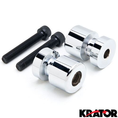 Chrome universal spools sliders 8mm for honda suzuki ducati kawasaki motorcycle