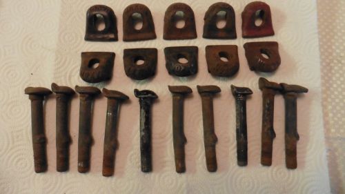 Lot 10 jaxon rim clamps &amp; bolts 1920s 1926 1927 1928 29? chevrolet  chevy 933518