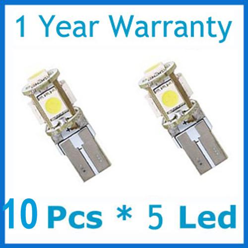 10 x 5 smd canbus led white bulbs t10  w5w bmw 5 series e60 501  