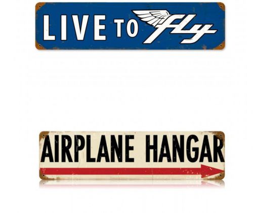 Aviation vintage sign bundle *new*-pilot gear