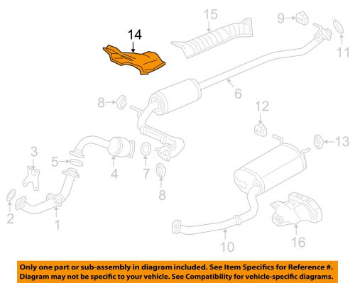 Honda 74601t7lh00 exhaust heat shield