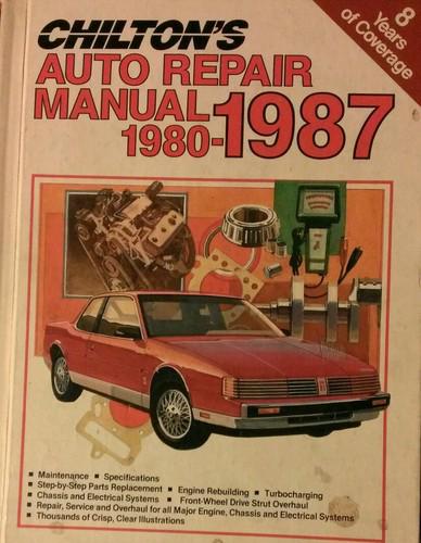 Chilton's auto repair manual, 1980-1987