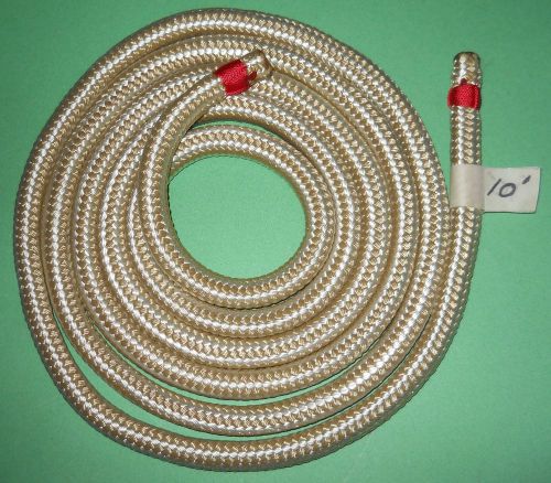 5/8&#034; x 10&#039; doublebraid nylon rope ends stitched whipped &amp; heat sealed - us made