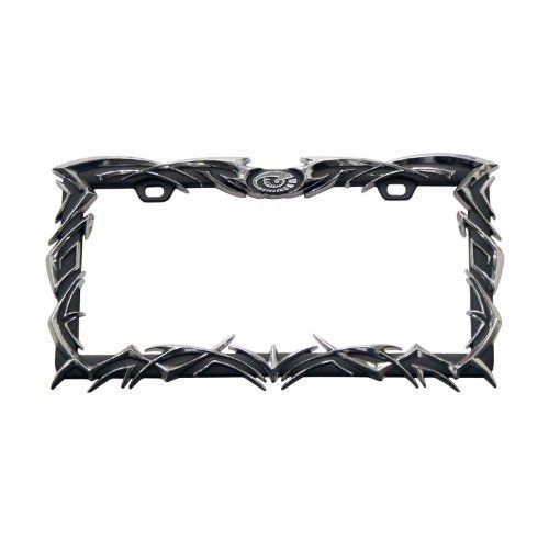 Pilot automotive wl227-c chrome tribal license plate frame