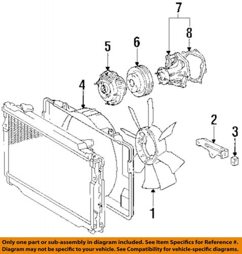 Toyota oem cooling fan-pulley 1637166020