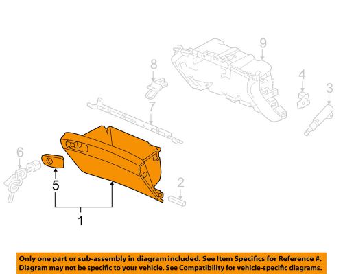 Honda oem 13-16 accord-glove box 77510t2fa11za