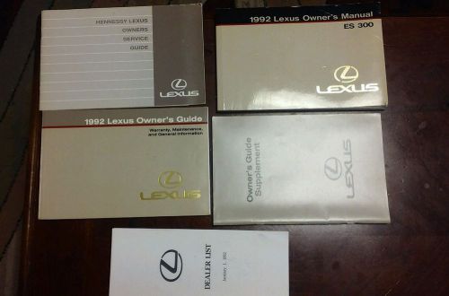 92 lexus es300 owners manual complete kit