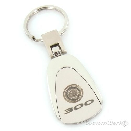 Chrysler 300 tear drop chrome keychain - brand new