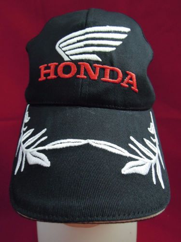 Honda racing cap hat embroidery honda logo black adjustable size free shipping