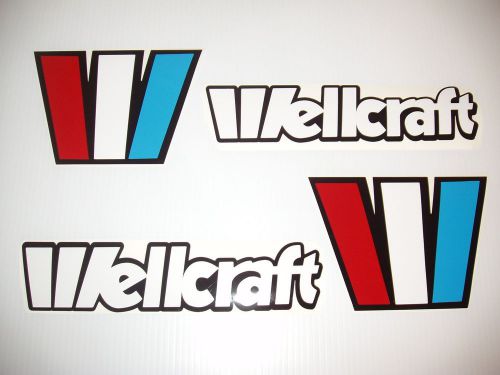 Wellcraft boat decals marine vinyl  each 18 inch wide