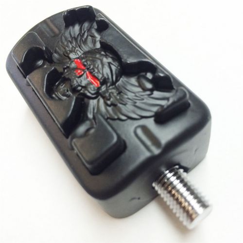 Wing skull shifter peg for harley street bob fxdb superlow tour glide black