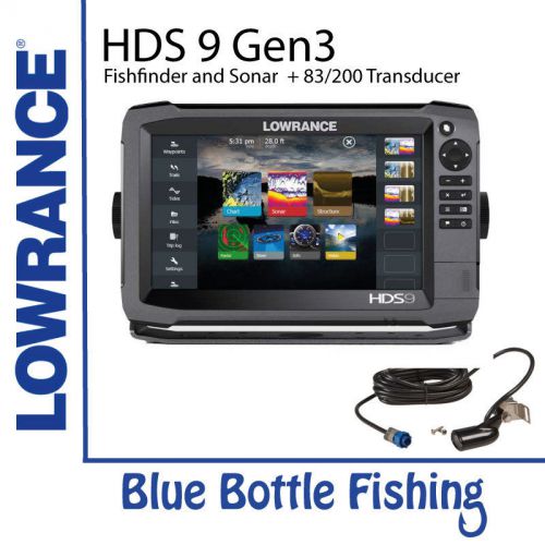 Lowrance hds 9 gen 3 touch + 83/200 transducer