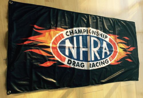 Nhra drag racing on fire flag banner sign 4x2 feet new limited!