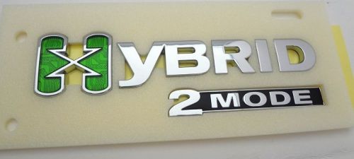 New! gm &#034;hybrid x&#034; emblem!