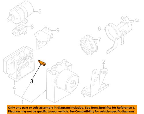 Bmw oem 99-03 540i abs-pressure sensor 34511165467