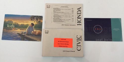 2003 honda accord civic hybrid owner&#039;s manual bundle - part # 31s5b612