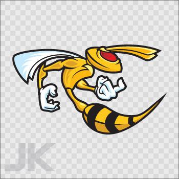 Decal sticker bee hornet wasp insect bees hornets wasps honey 0500 zvax6