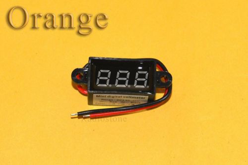 Motorcycle dc 3.5-30v led display digital voltage voltmeter waterproof orange