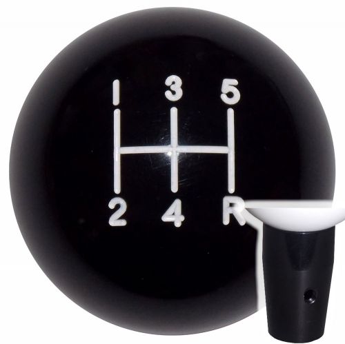 Black 5 speed non threaded shift knob blk kit u.s. made