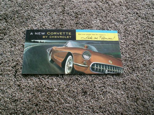 Chevrolet corvette fold-out sales brochure  original