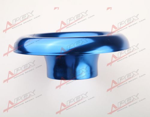 4&#034; universal velocity stack for cold/ram engine air intake/turbo horn blue