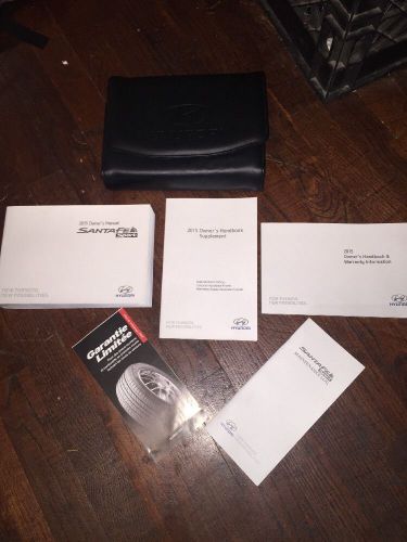 2015 15 hyundai santa fe sport owners manual complete guide set case complete ne