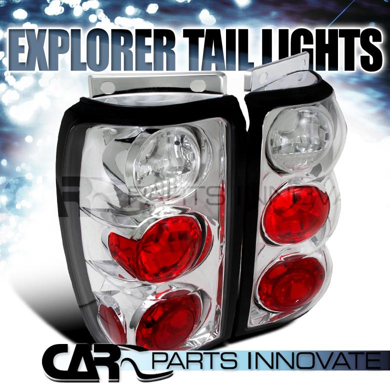 Ford 95-97 explorer tail lights rear brake lamp altezza chrome