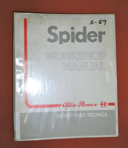 Alfa romeo 1990, 115 series workshop manual, factory original