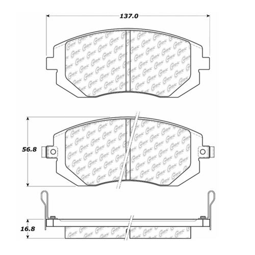 Stoptech 106.09290 disc brake pad fits 08-11 forester impreza legacy outback