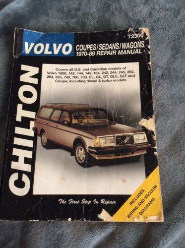 Volvo 1970-89 repair manual 72300 coupes / sendans / wagons chilton