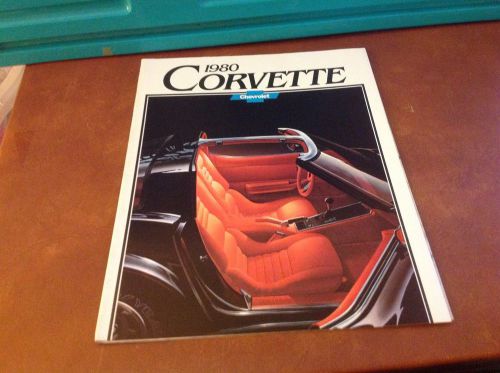 1980 corvette brochure/poster-original-brand new from 1980