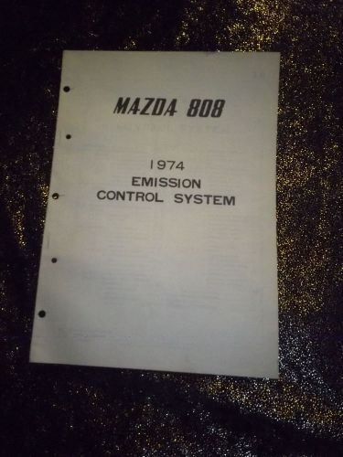 1974 mazda 808 emission control service shop repair manual oem original!