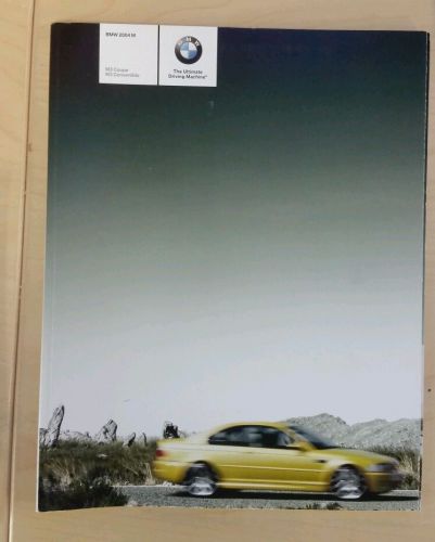 2004 bmw m3 coupe convertible dealer sales brochure catalog m e46 vert 80pg book