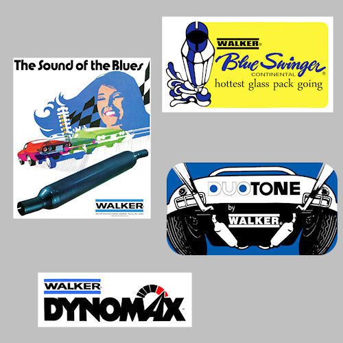 4-  walker ad swinger dynomax duotone decals  stickers