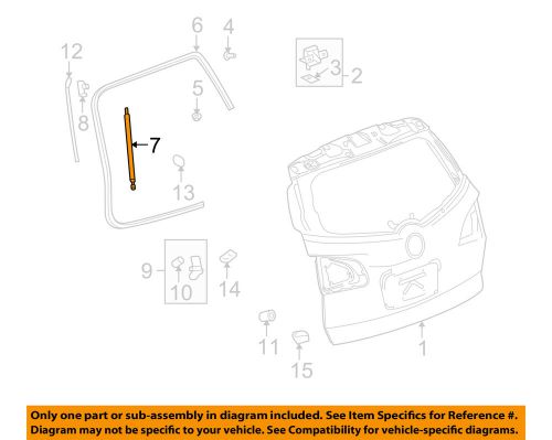 Chevrolet gm oem 09-12 traverse liftgate-lift cylinder 22976292