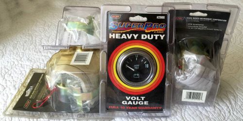 New make waves 2900 volt gauge superpro 8-16v heavy duty car instrument dash