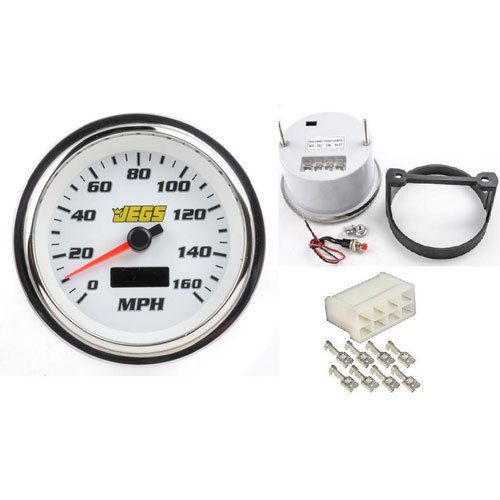 Jegs performance products 41282k1 3-3/8&#034; speedometer &amp; wiring connector white