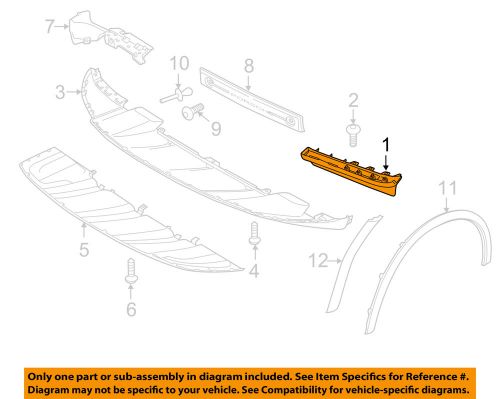 Porsche oem 11-14 cayenne front bumper-spoiler end left 958505887119b9