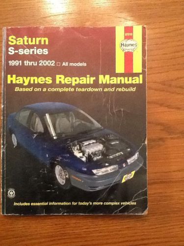 Haynes 87010 repair manual saturn s-series 1991-2002