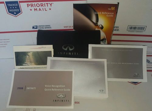 Oem 2008 08 infiniti m35 m45 complete owner&#039;s manual book set navigation w/case