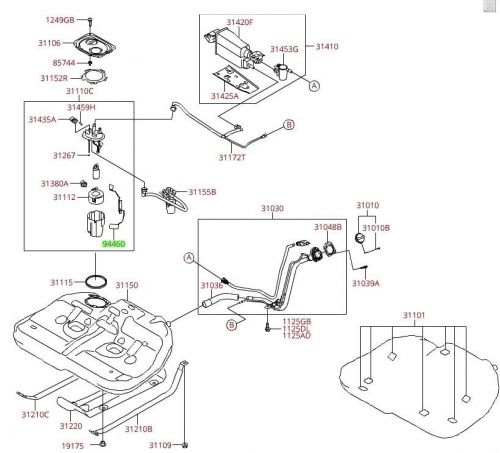 Kia oem 13-15 optima-fuel gauge sending unit 944604c000