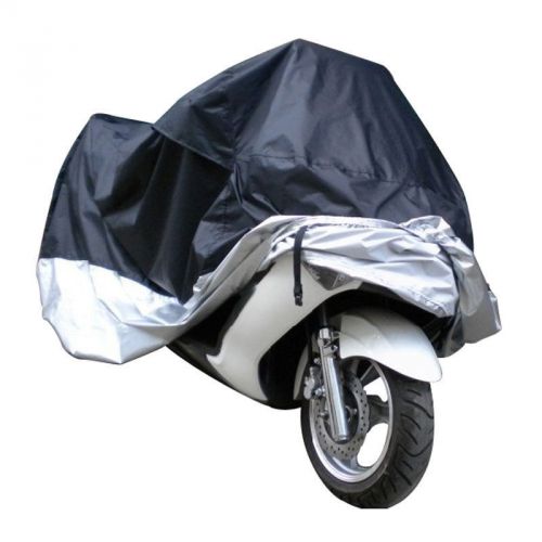 Waterproof storage cover #s for motorcycle motorbike scooter moped size l black