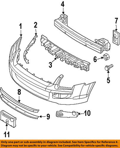 Ford oem 6e5z17c947b front bumper-bumper cover side reinforcement