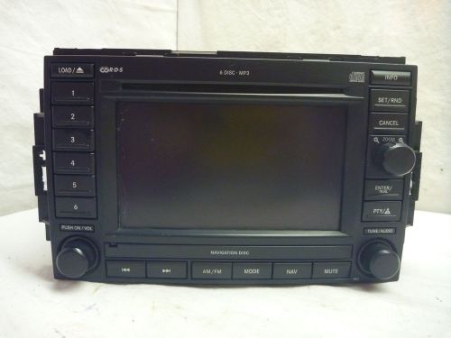 Chrysler 300 dodge ram jeep compass navigation gps radio 6 cd rec p056038646aj