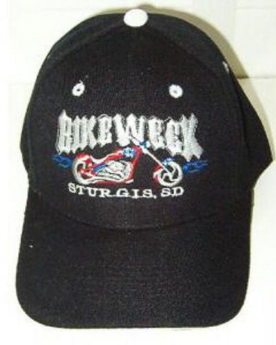 Bike week - &#034;sturgis, sd&#034; ball cap new! motorcycle apparel